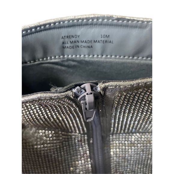 Andiamo Atrendy Rhinestone Encrusted Bootie with Silver Crystals - Picture 8 of 10